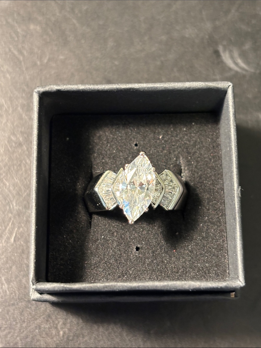 Vintage Sterling silver cubic zirconia ring